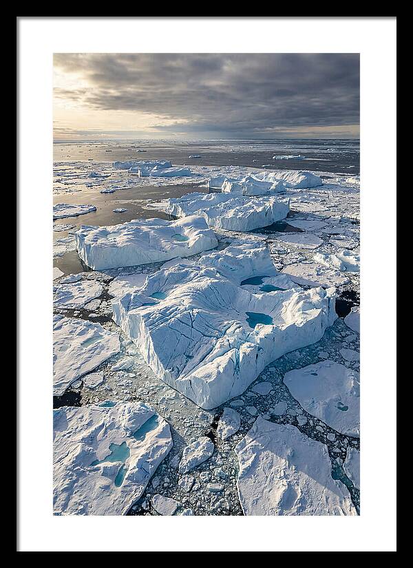 Drone View Of Icebergs
