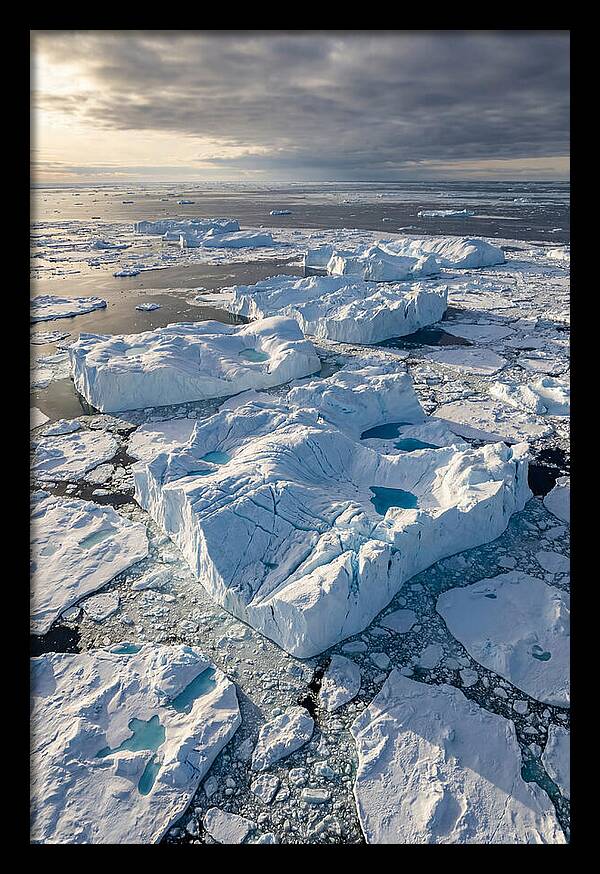 Drone View Of Icebergs