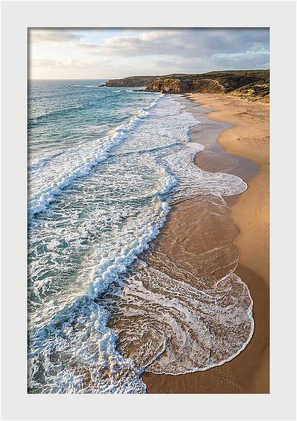 Drone View Of Serene Beach Waves