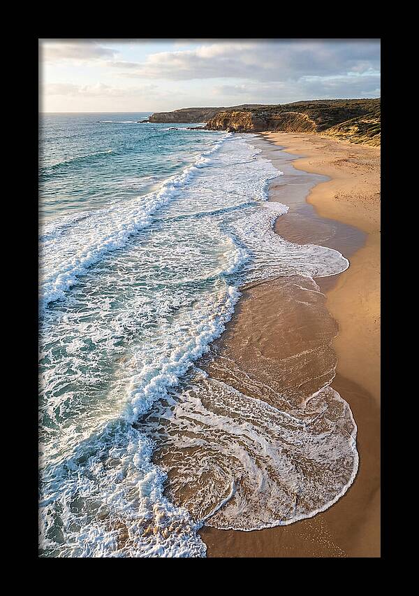 Drone View Of Serene Beach Waves