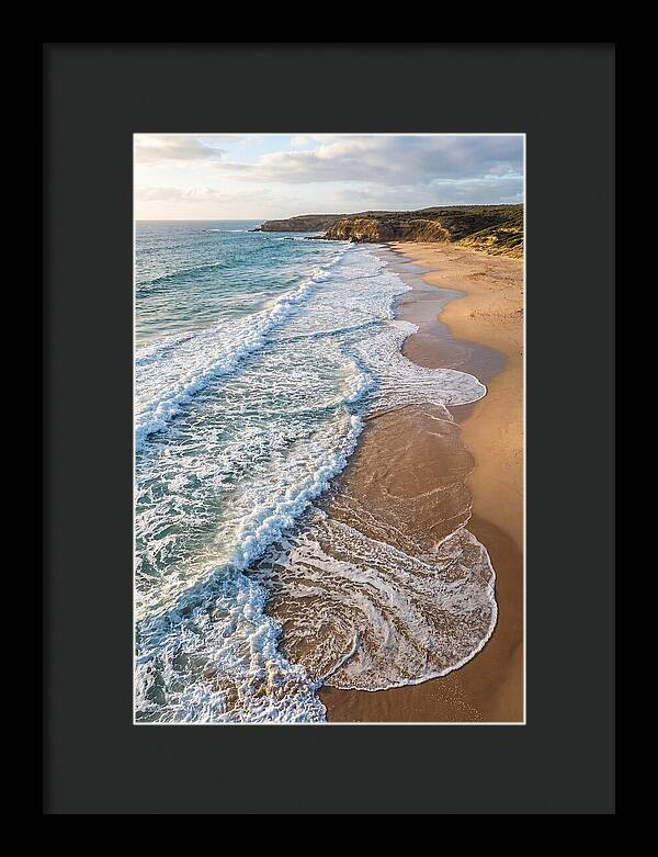 Drone View Of Serene Beach Waves