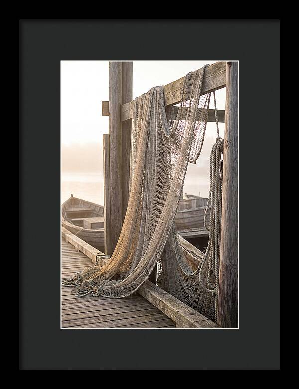 Drying Fishing Nets At Dawn