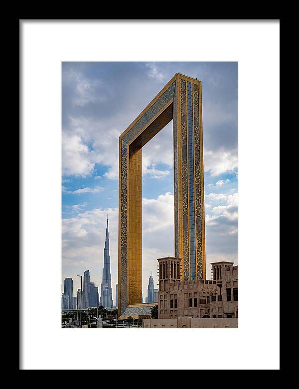 Dubai Frame Against The Skyline