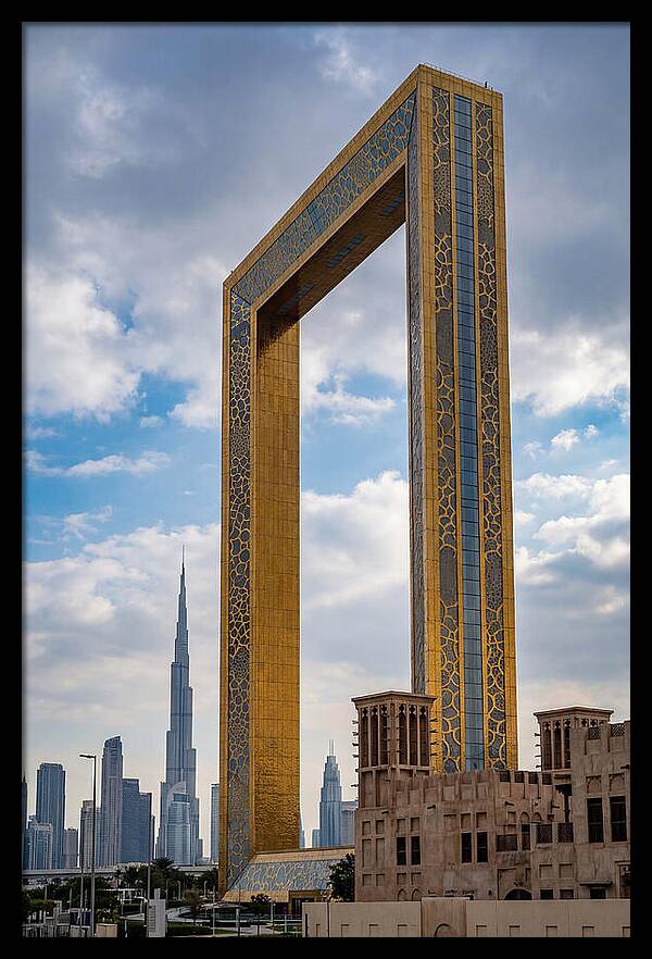 Dubai Frame Against The Skyline