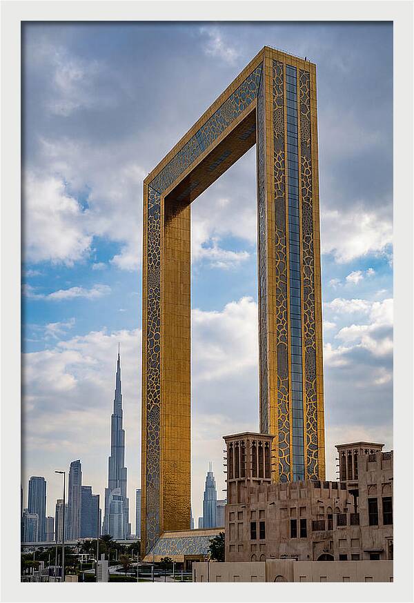 Dubai Frame Against The Skyline