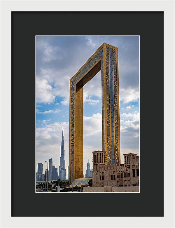 Dubai Frame Against The Skyline