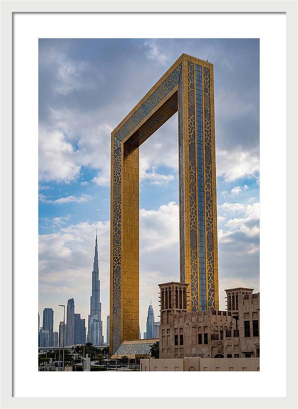 Dubai Frame Against The Skyline