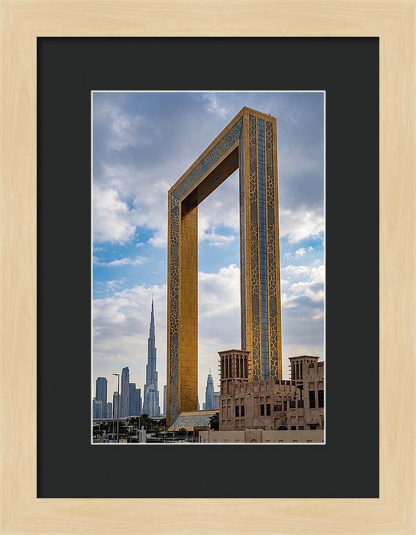 Dubai Frame Against The Skyline