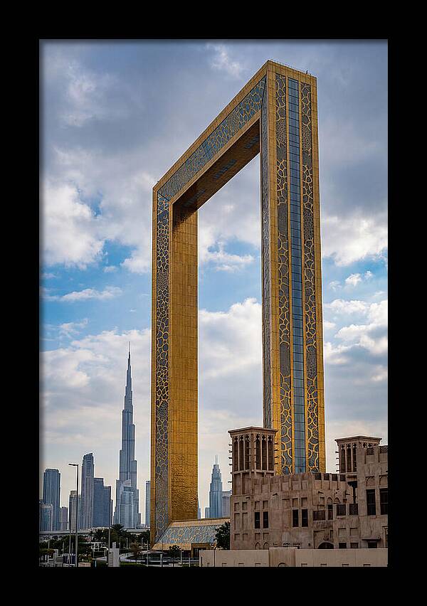 Dubai Frame Against The Skyline