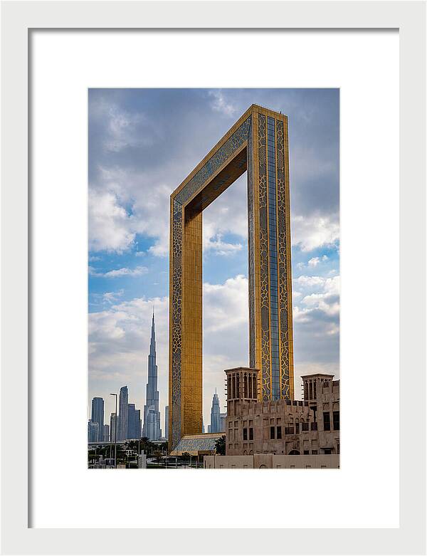 Dubai Frame Against The Skyline