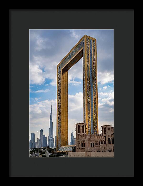 Dubai Frame Against The Skyline
