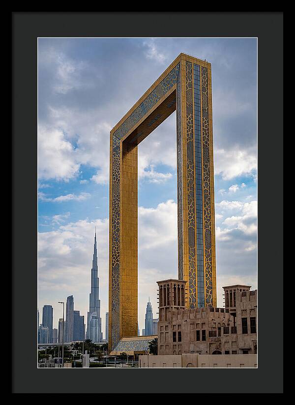 Dubai Frame Against The Skyline