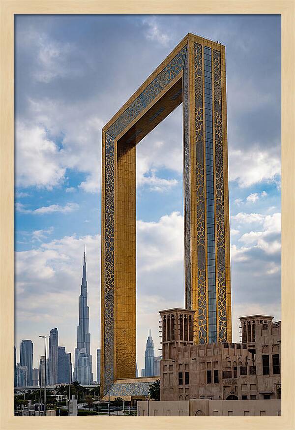 Dubai Frame Against The Skyline