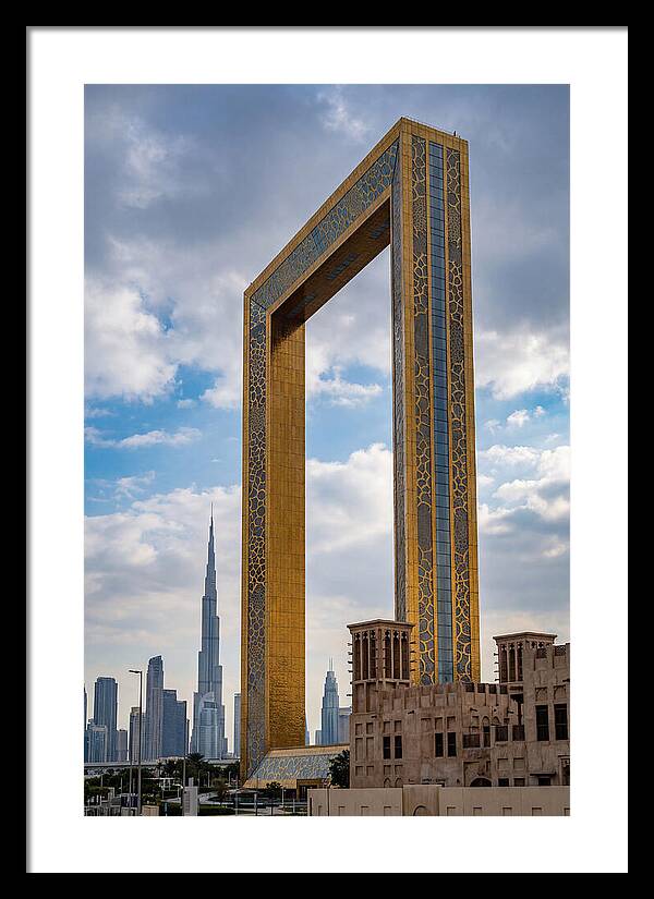 Dubai Frame Against The Skyline