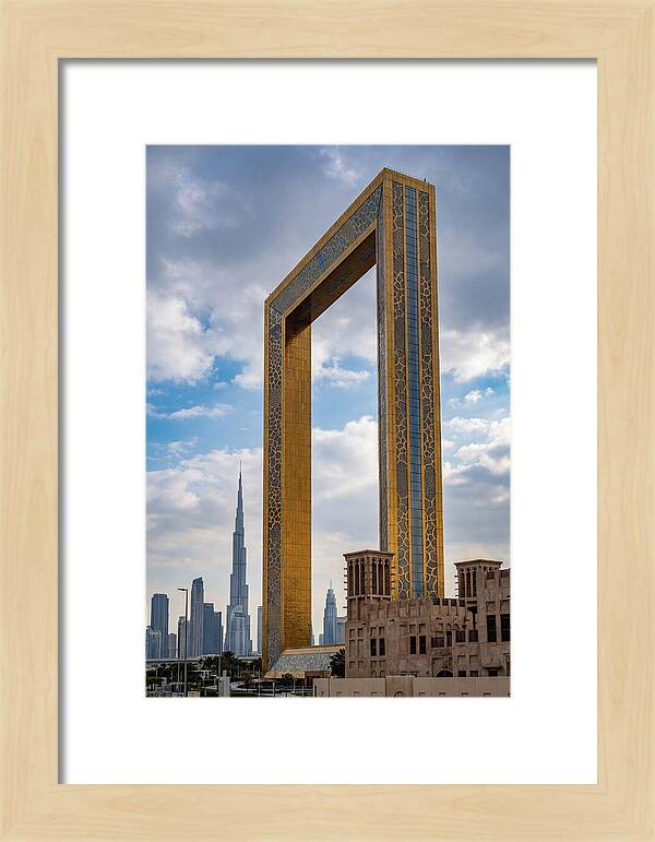 Dubai Frame Against The Skyline