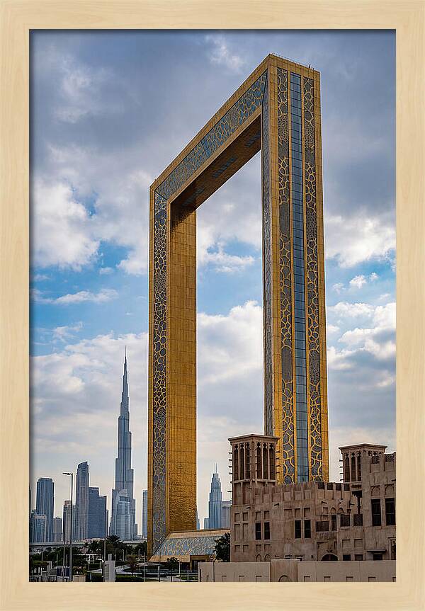 Dubai Frame Against The Skyline