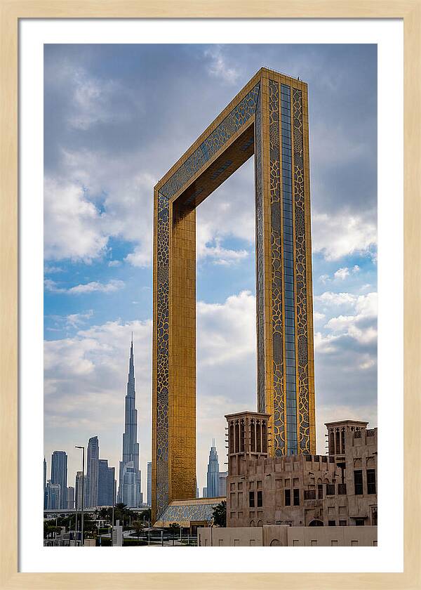 Dubai Frame Against The Skyline
