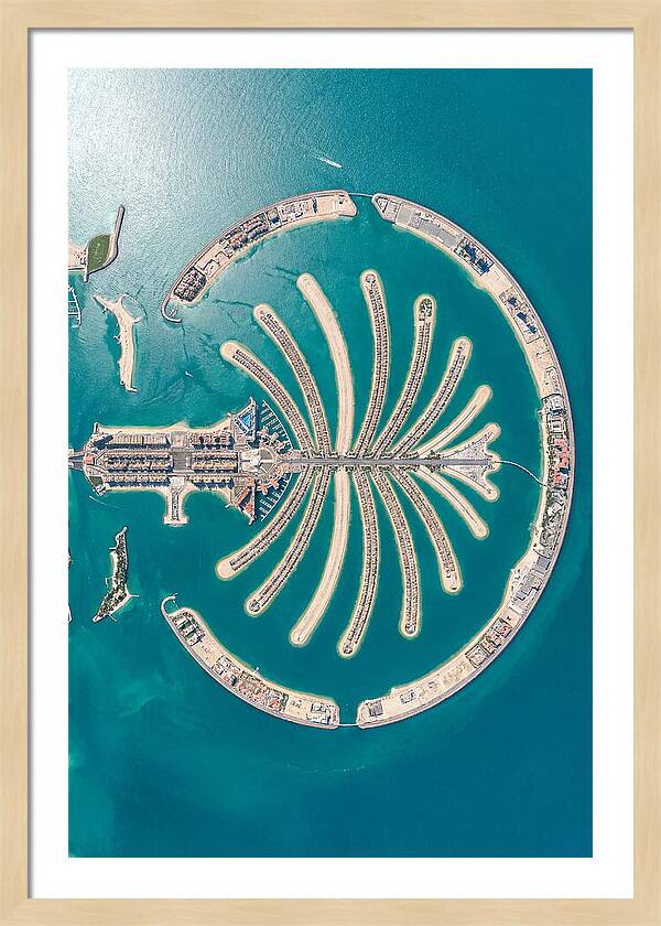 Dubai Palm Jumeirah Aerial View