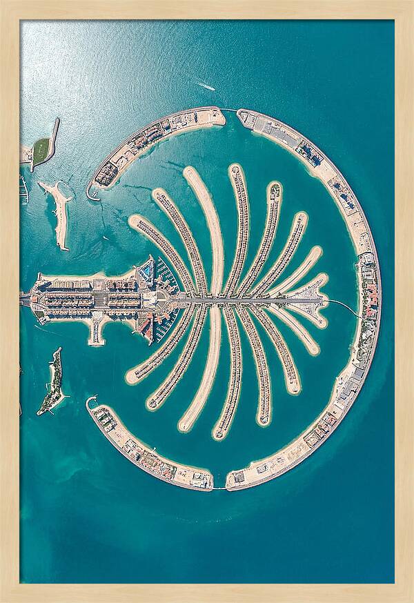 Dubai Palm Jumeirah Aerial View