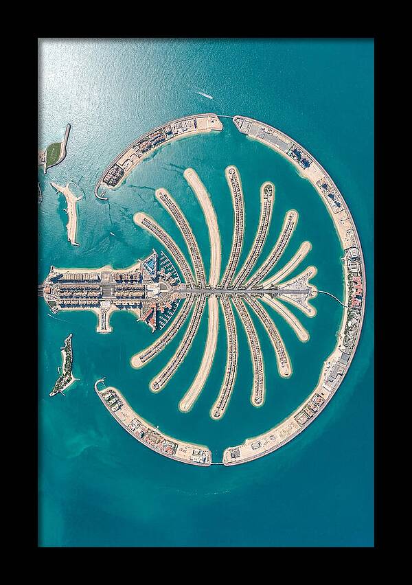 Dubai Palm Jumeirah Aerial View