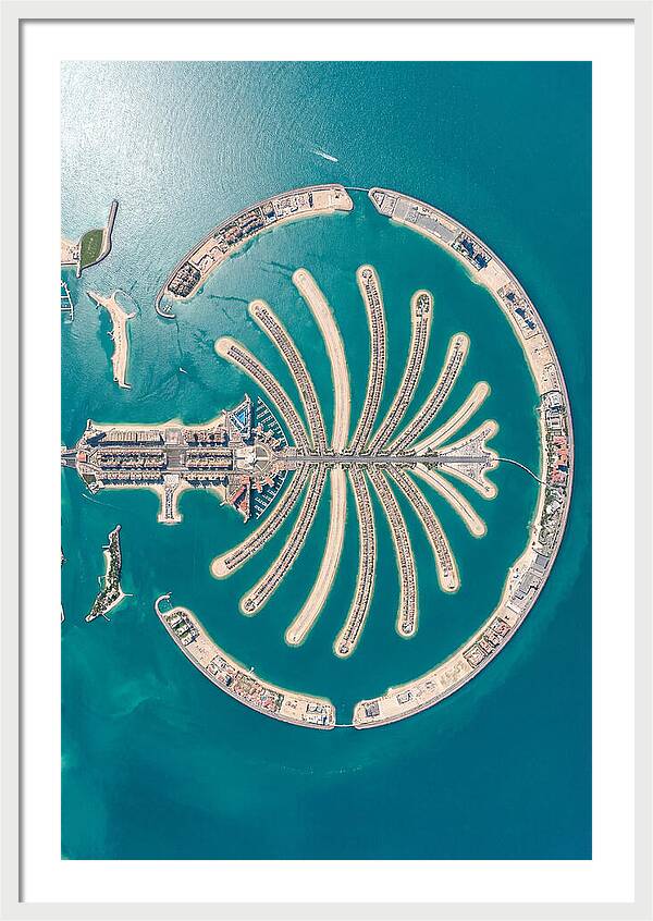 Dubai Palm Jumeirah Aerial View