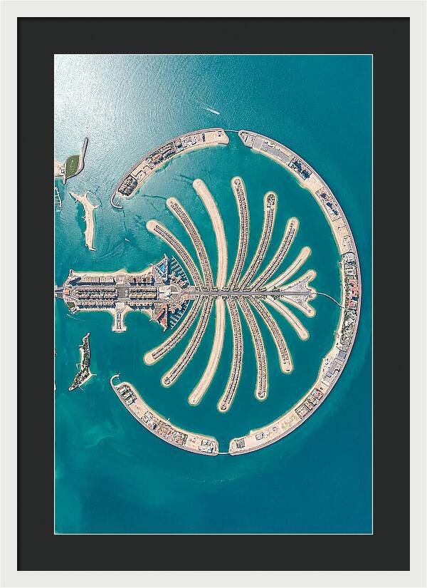 Dubai Palm Jumeirah Aerial View