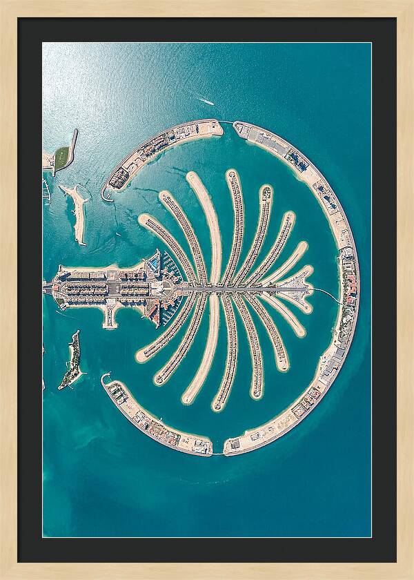 Dubai Palm Jumeirah Aerial View