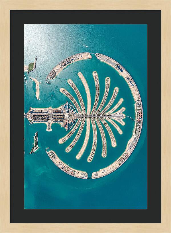Dubai Palm Jumeirah Aerial View