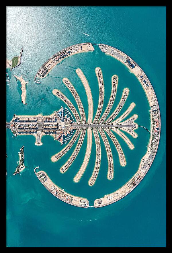 Dubai Palm Jumeirah Aerial View