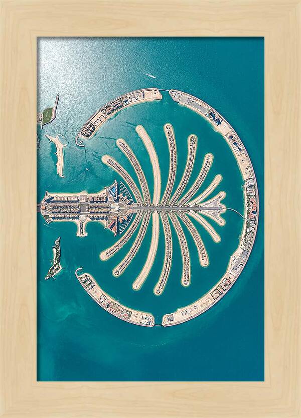 Dubai Palm Jumeirah Aerial View