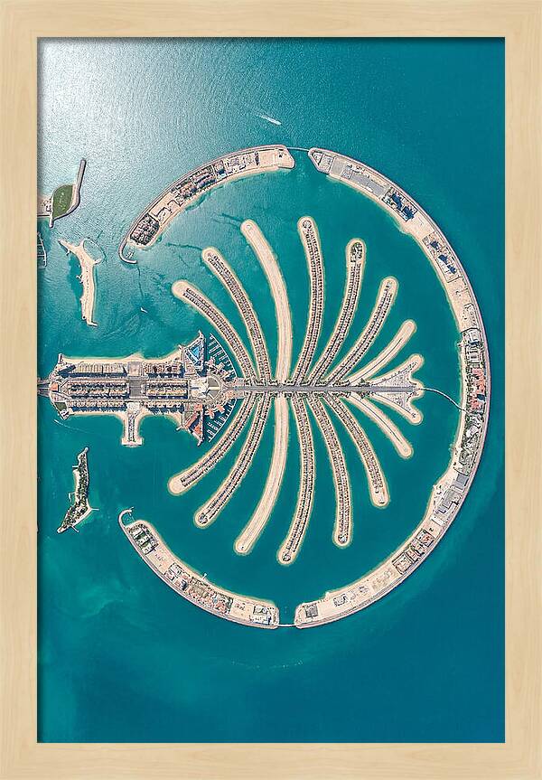 Dubai Palm Jumeirah Aerial View