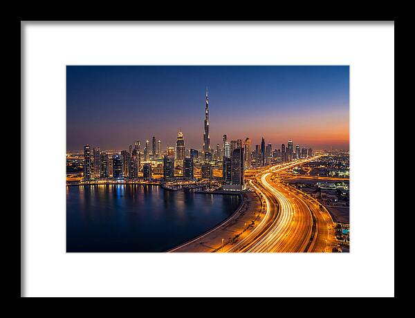 Dubai Skyline At Dusk