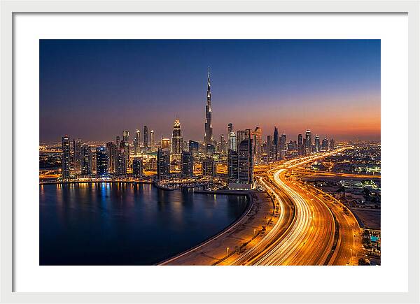 Dubai Skyline At Dusk
