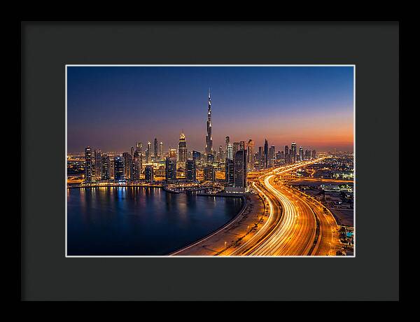 Dubai Skyline At Dusk