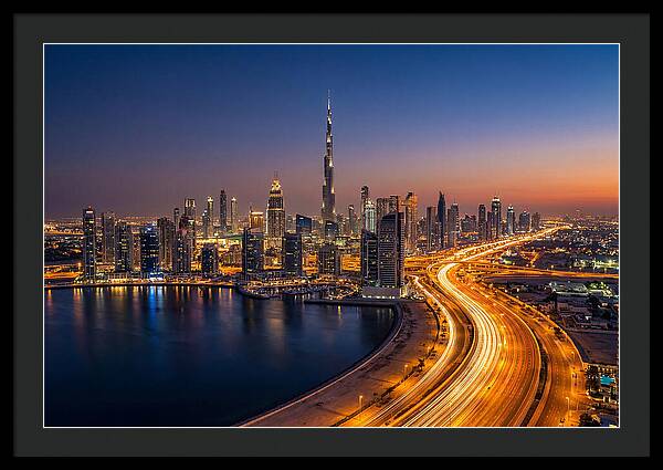 Dubai Skyline At Dusk