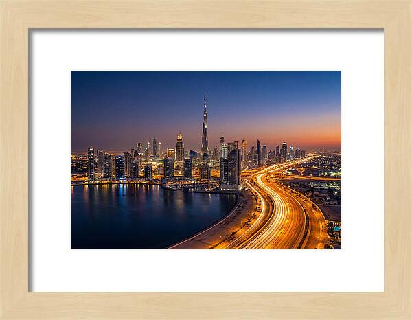 Dubai Skyline At Dusk