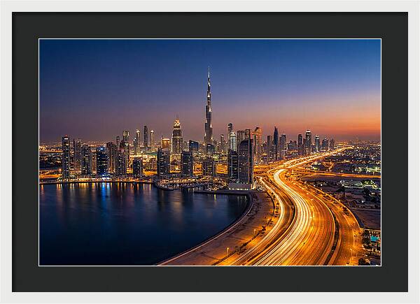 Dubai Skyline At Dusk