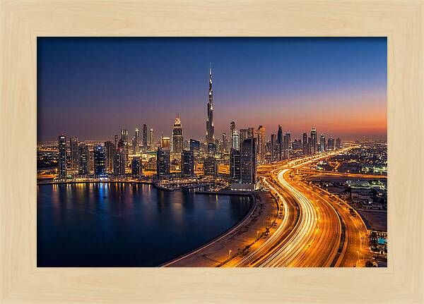 Dubai Skyline At Dusk