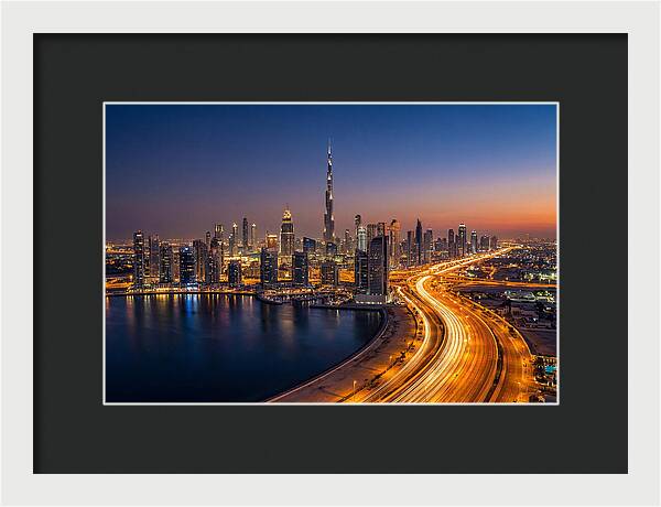 Dubai Skyline At Dusk