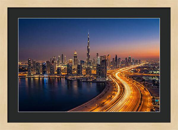 Dubai Skyline At Dusk