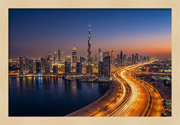 Dubai Skyline At Dusk