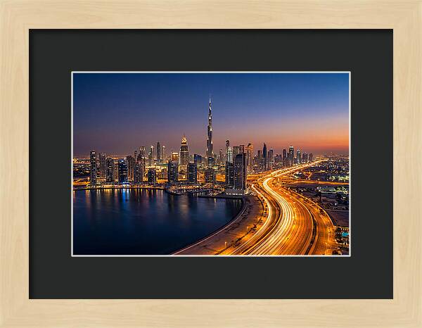 Dubai Skyline At Dusk