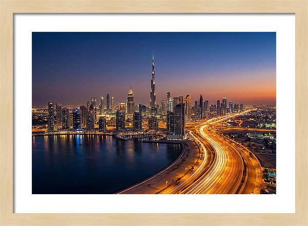 Dubai Skyline At Dusk
