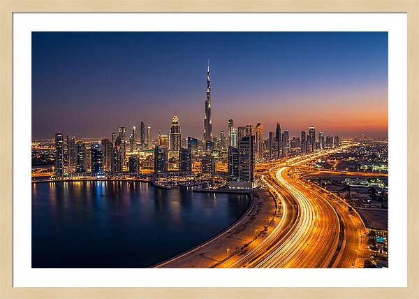 Dubai Skyline At Dusk