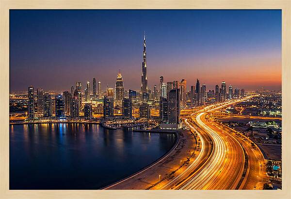Dubai Skyline At Dusk