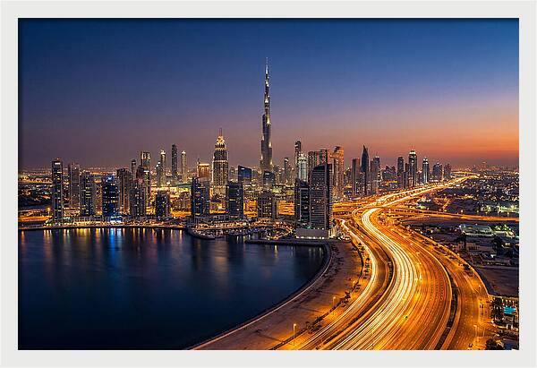 Dubai Skyline At Dusk