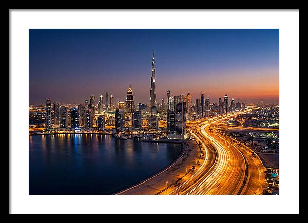 Dubai Skyline At Dusk