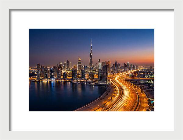 Dubai Skyline At Dusk
