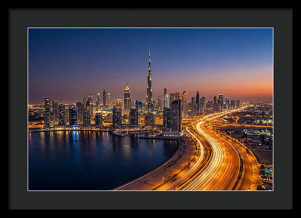 Dubai Skyline At Dusk