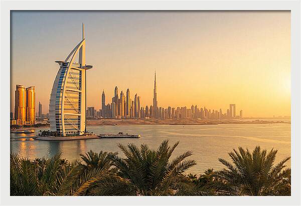 Dubais Dusk Horizon
